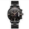 Men's Stainless Steel Watches with Business Leisure Calendar Quartz Watches