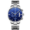 Men's Stainless Steel Watches with Business Leisure Calendar Quartz Watches