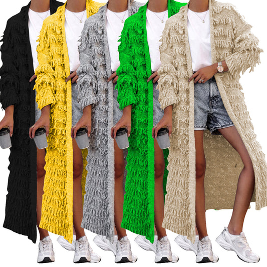 Women's Tassel Knitted Coat
