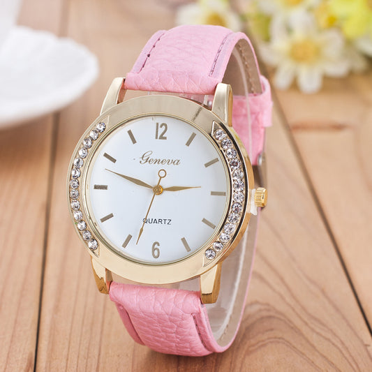 Geneva Diamond Quartz Watch