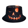 Halloween Hats Creative Cartoon Pumpkin Grimace Printed Sun-shade Fisherman Hat
