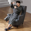 Pure Cotton Long Sleeved Autumn And Winter Thin Quilted Bathrobe Bathrobe