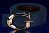 Casual Fashion Alloy Belt With Jersey Buckle